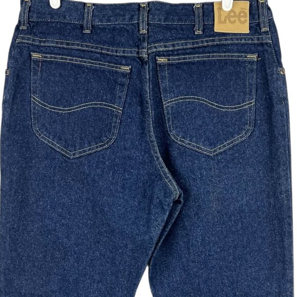 Lee Men's Regular Fit Straight Leg Blue Denim Jeans Sz 36x32 (36x33) Cotton NWOT - Picture 4 of 10